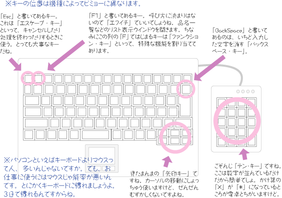 毎日の売上入力操作で使うキーの数は多めに数えても２０個
